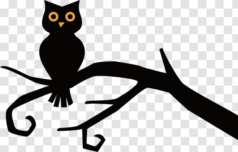Owl Halloween - Cat - Small To Mediumsized Cats Line Art Transparent PNG