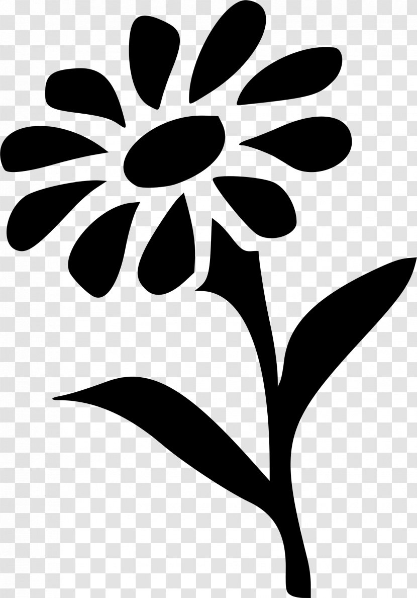 Border Flowers Stencil Clip Art - Sticker - Flower Illustration Transparent PNG