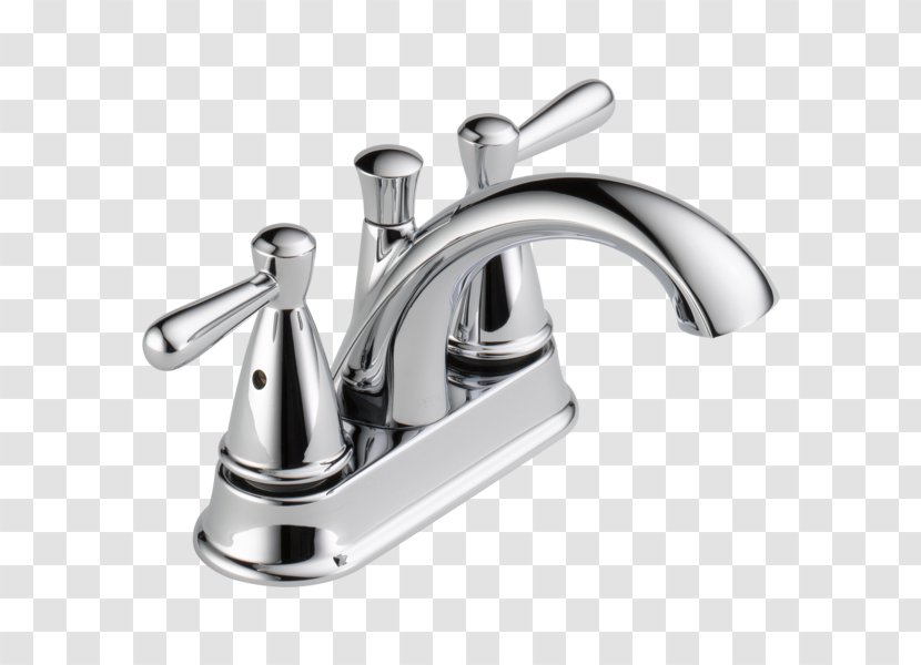 Faucet Handles & Controls Peerless Faucets Centerset Bathroom Finish: Brushed Nickel Sink Two Handle Kitchen - Drain - White Plastic Dish Tub Transparent PNG