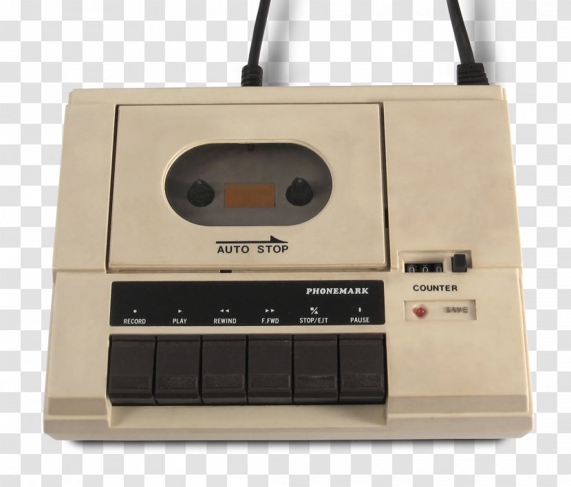 Microphone Cassette Deck Tape Recorder Compact Sound - Hardware Transparent PNG