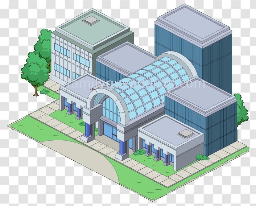 Area 51 Central Intelligence Agency Building Architecture Animation - American Dad Transparent PNG