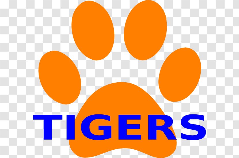 Tiger Clemson University Paw Clip Art - Happiness - How To Draw A Print Transparent PNG
