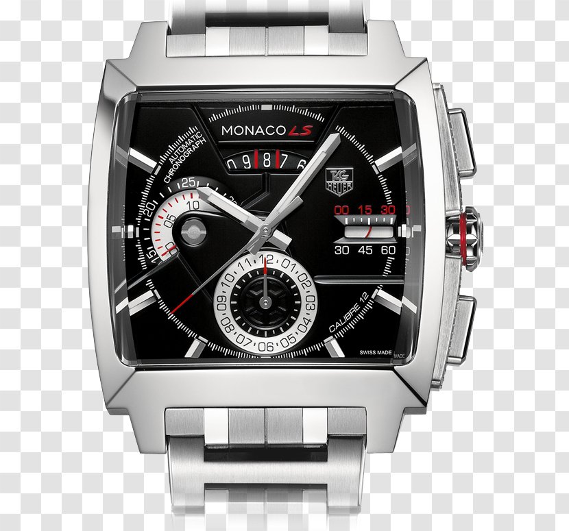 TAG Heuer Monaco Calibre 12 Chronograph Watch - Automatic Transparent PNG