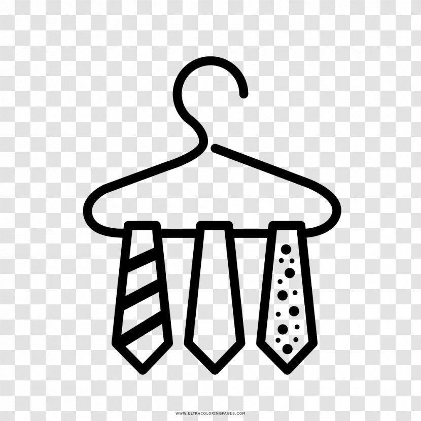 Coloring Book Drawing Clothes Hanger Line Art Black And White - Logo - Cabide Transparent PNG