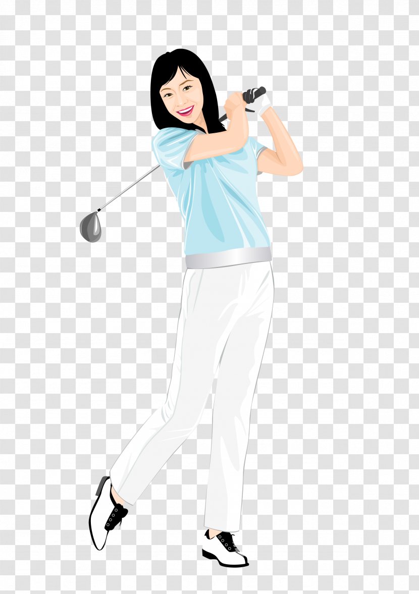 Golf Course Sport Golfer - Watercolor Transparent PNG