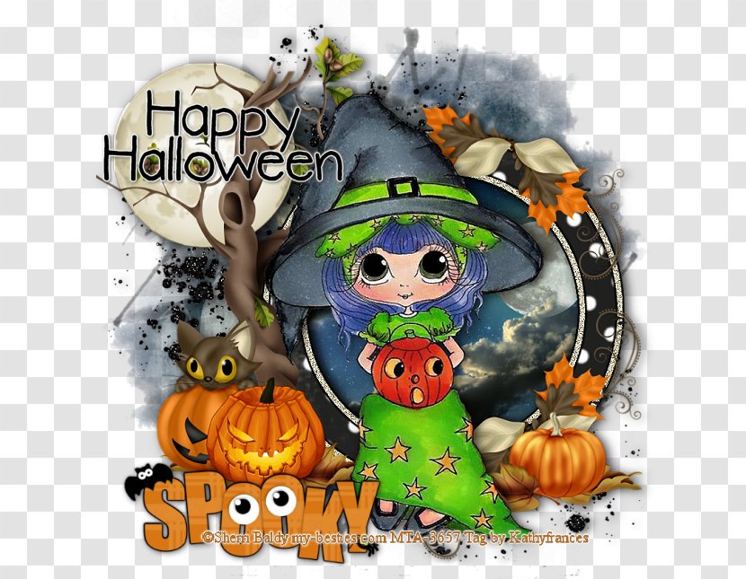 Pumpkin Halloween Gourd Cartoon - Organism Transparent PNG