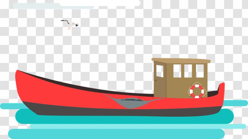 Boat Fishing Vessel Ship Clip Art - Recreational - Red Transparent PNG