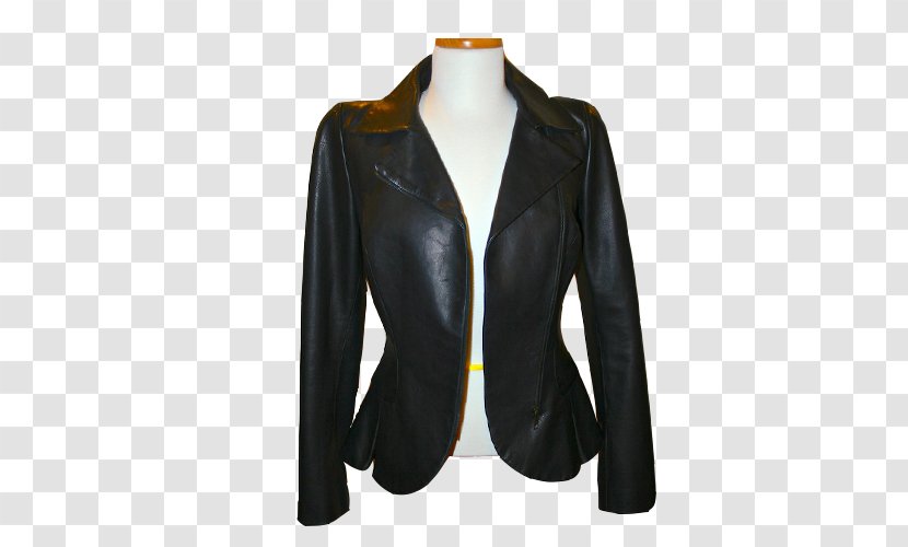 Blazer Chanel Leather Jacket Peplum Transparent PNG