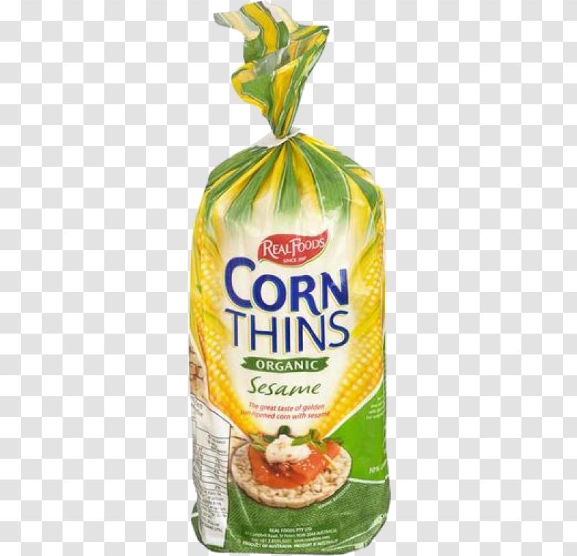 Real Foods Original Corn Thins Milk Flavor Cereal Transparent PNG