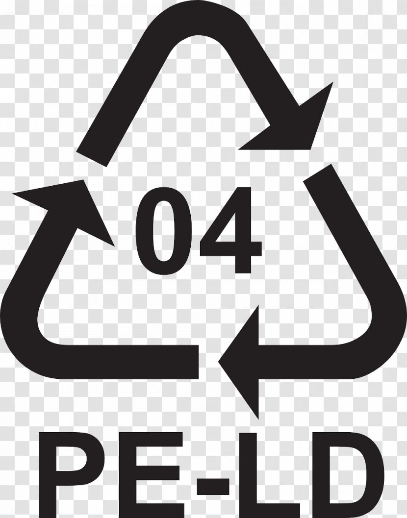Low-density Polyethylene Plastic Recycling Symbol Terephthalate - Text - Recycle Transparent PNG