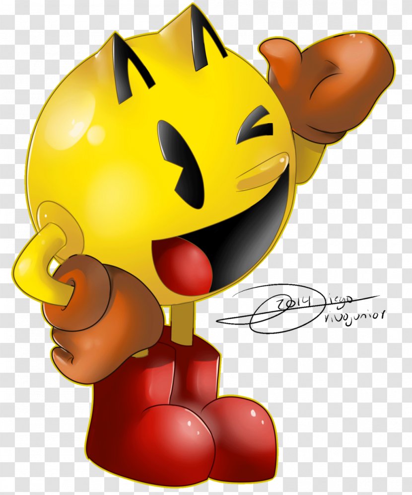 Ms. Pac-Man Super Smash Bros. For Nintendo 3DS And Wii U Party Jr. - Smile - Pac Man Transparent PNG