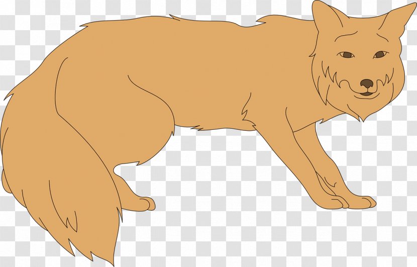 Dog Clip Art - Yellow Fox Transparent PNG