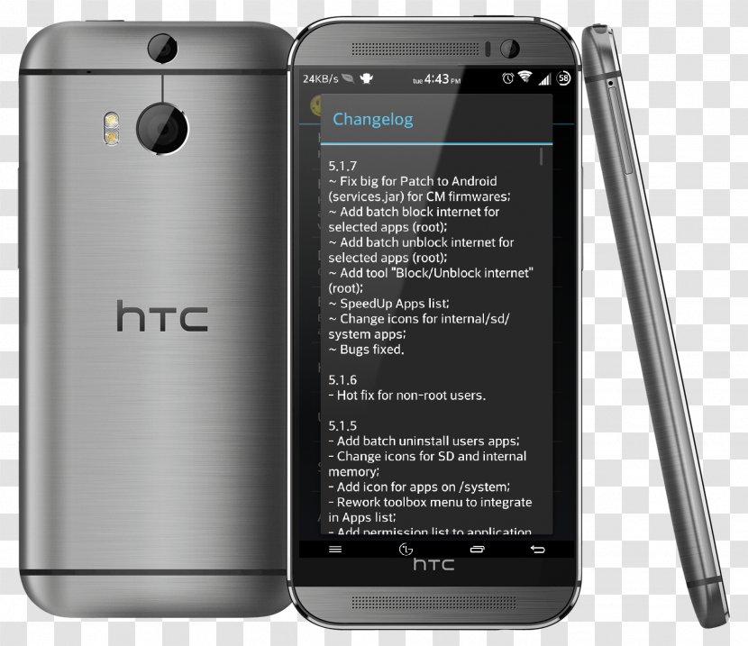HTC One (M8) M9+ S - Qualcomm Snapdragon - Lucky Patcher Transparent PNG