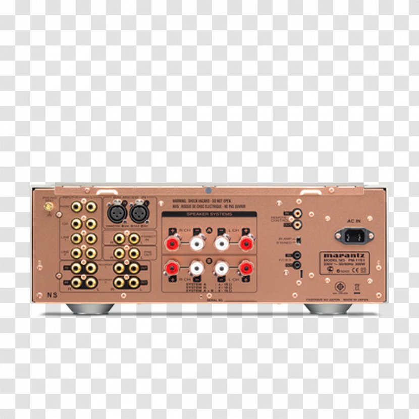 Audio Power Amplifier Marantz High Fidelity Amplificador - Integrated - Golden Stereo 3 Transparent PNG