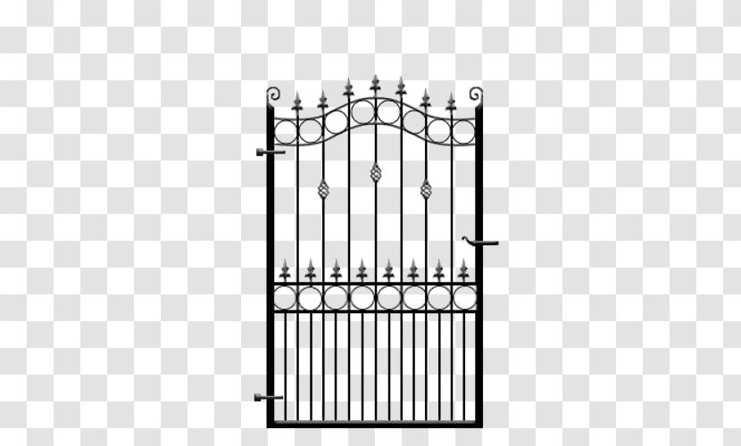 Wrought Iron Metal Steel Gate Fence - Cast Transparent PNG