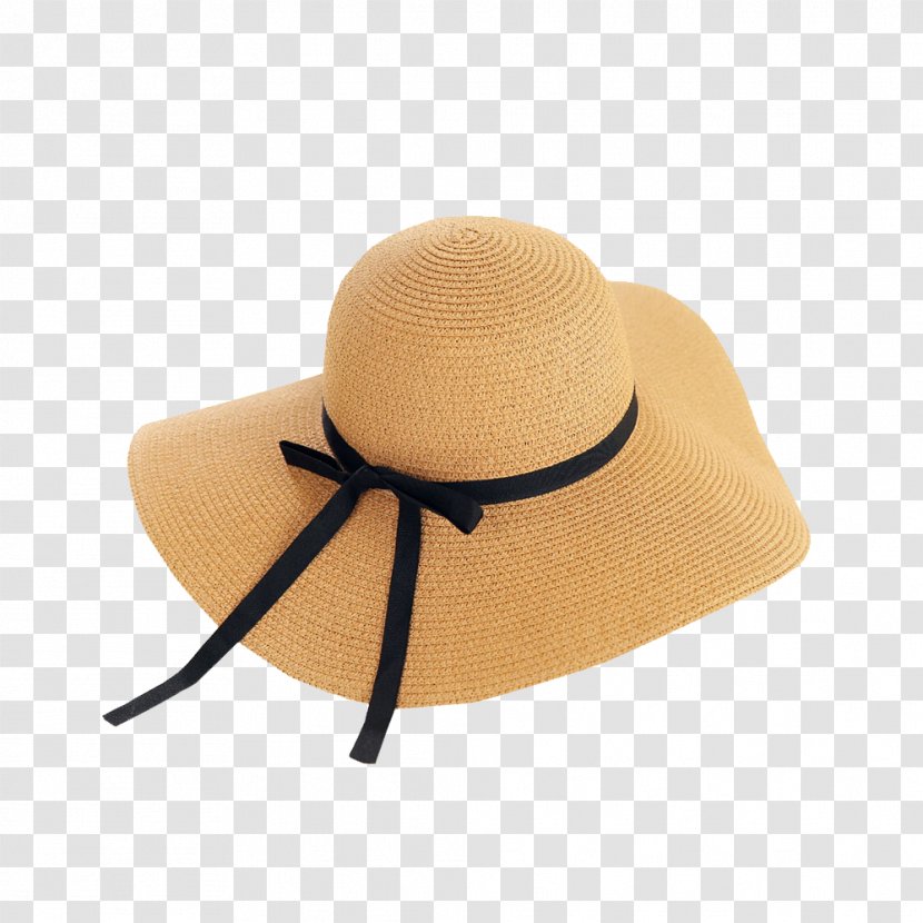 Straw Hat Sun Panama Cap - Trilby - Ms. Fashion Transparent PNG