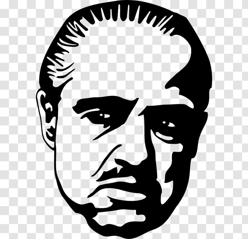 Marlon Brando The Godfather Vito Corleone Gangster - Boss - Design Transparent PNG