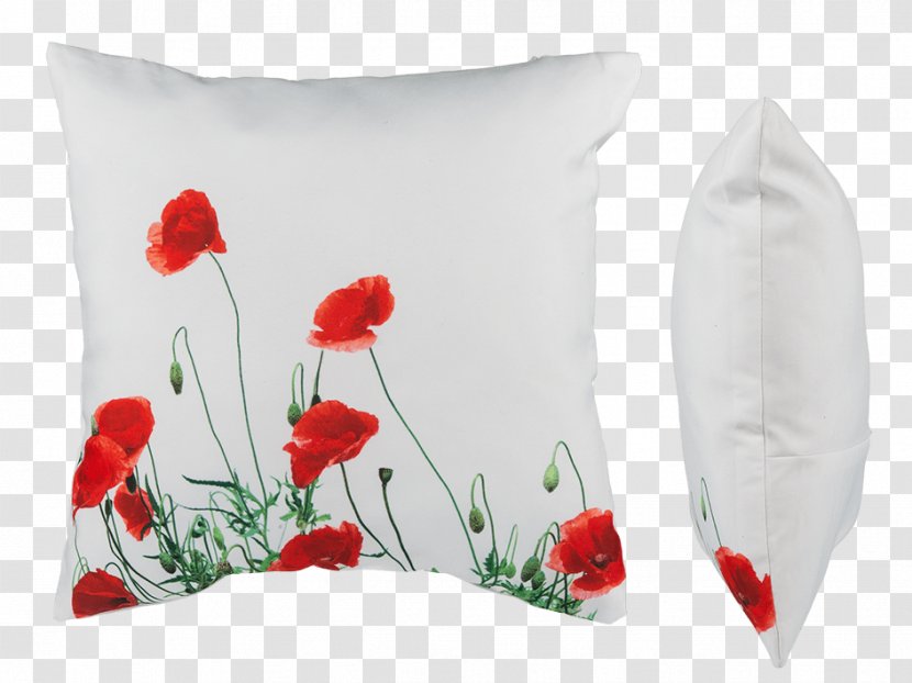 Throw Pillows Cushion Couch Cotton - Poppy Family - Home Decoration Materials Transparent PNG