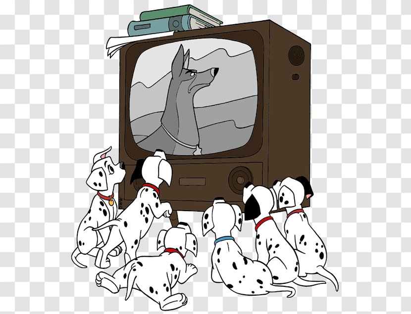 Dalmatian Dog Cruella De Vil Puppy Drawing Television - Vertebrate - Watching Tv Transparent PNG