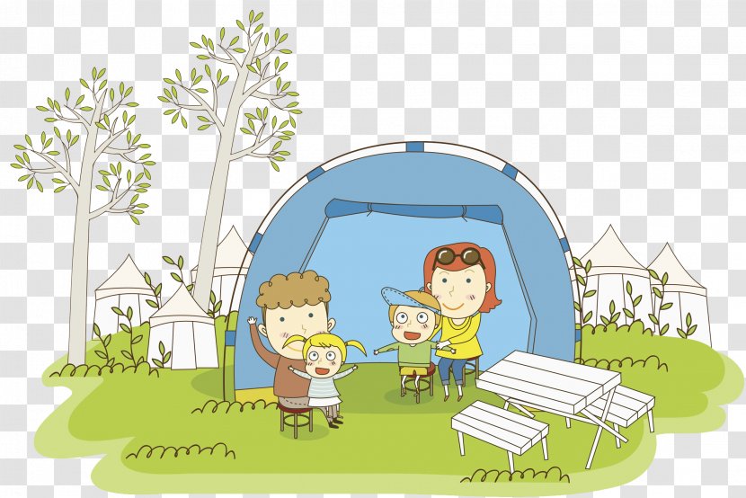 Tent Camping Illustration - Time Transparent PNG
