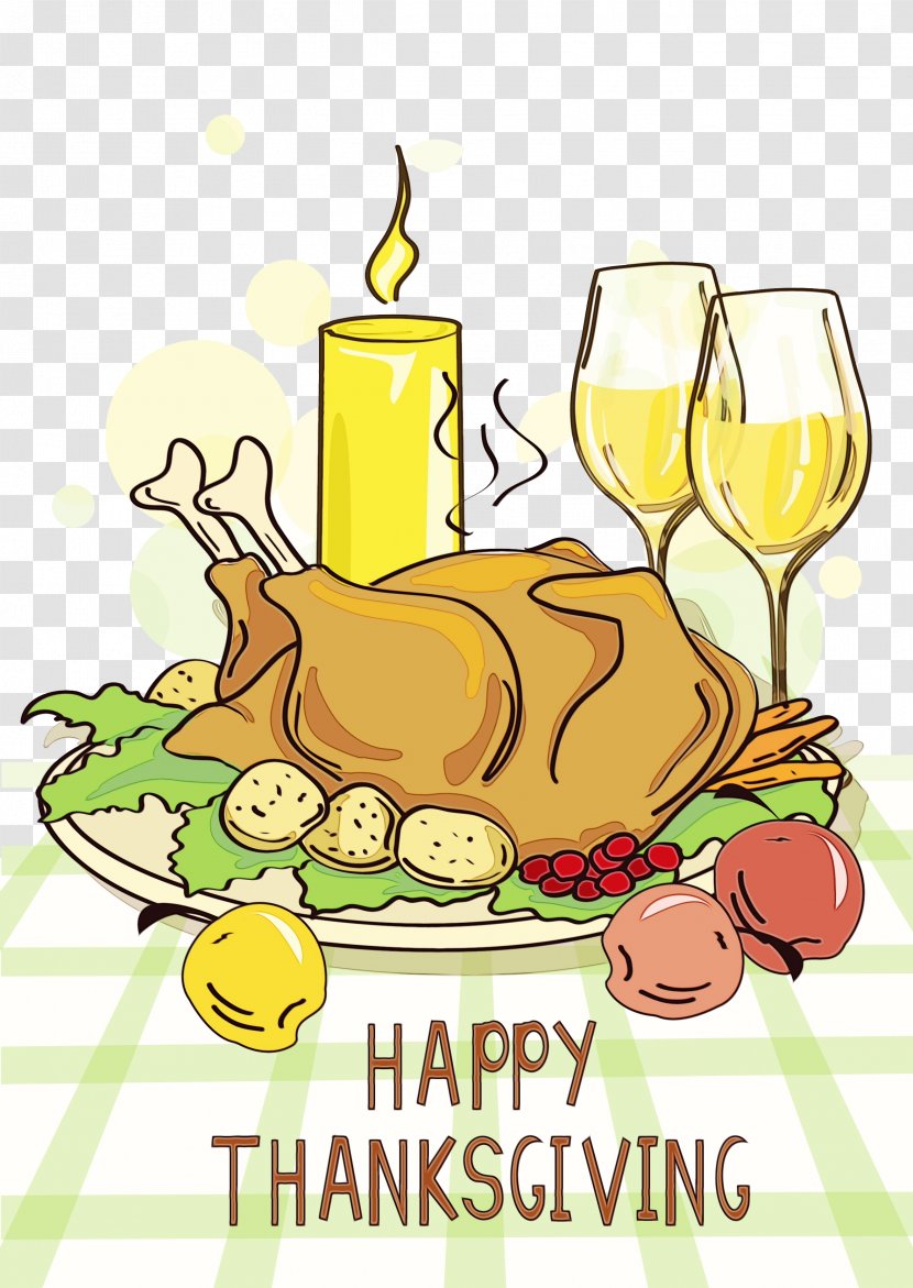 Thanksgiving Vector Graphics Turkey Meat Illustration Image - Dinner - Cdr Transparent PNG