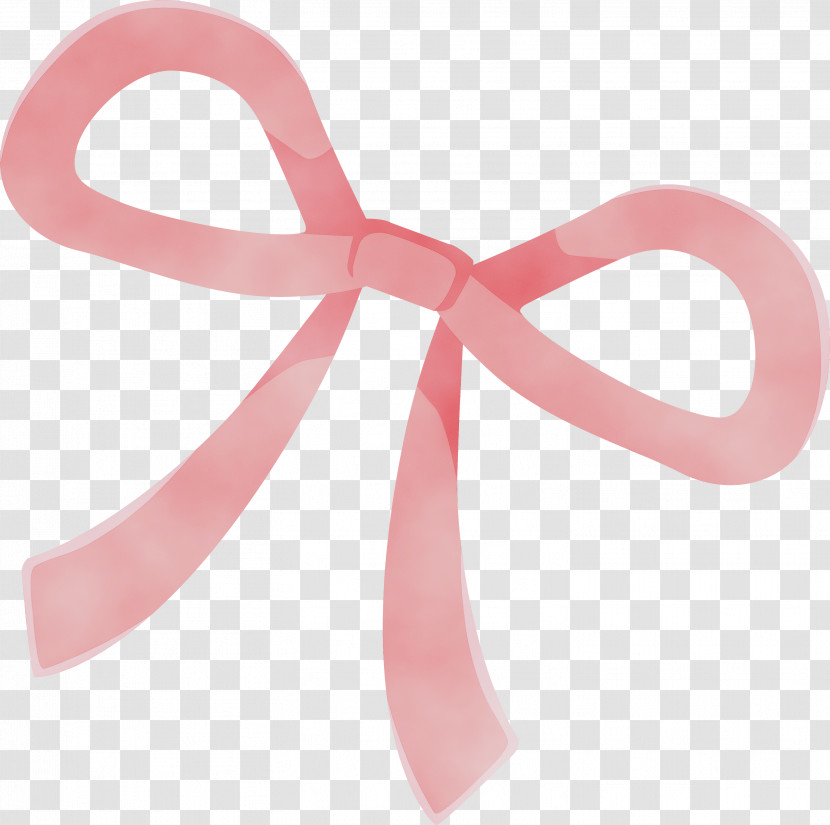 Pink Ribbon Material Property Hair Accessory Hair Tie Transparent PNG