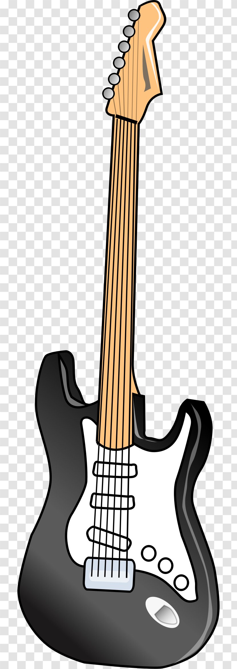 Guitar Amplifier Gibson Explorer Electric Clip Art - Silhouette - Bass Transparent PNG