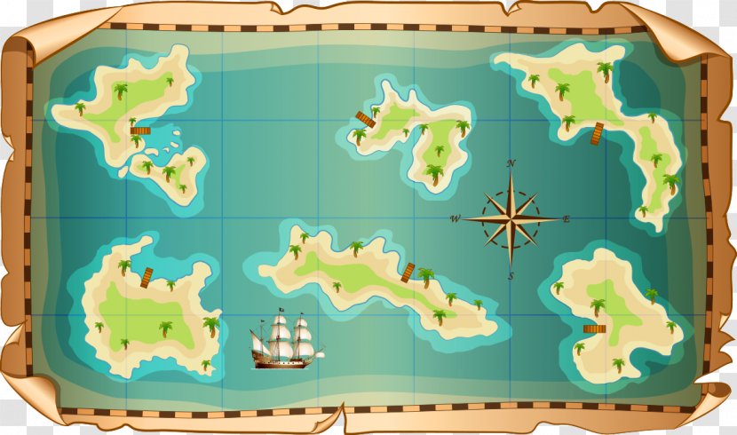 Treasure Map World - Neverland - Pirate Transparent PNG