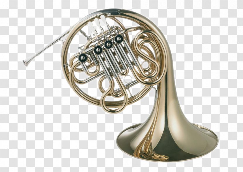 Wind Instrument Musical French Horn Brass - Heart - Western Transparent PNG