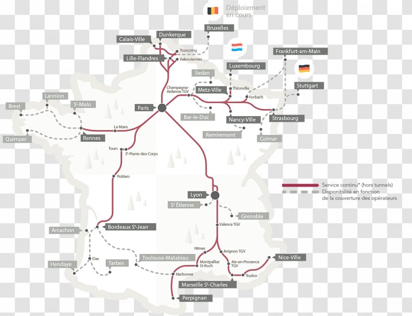 TGV Train Rail Transport Internet Voyages-sncf.com Transparent PNG