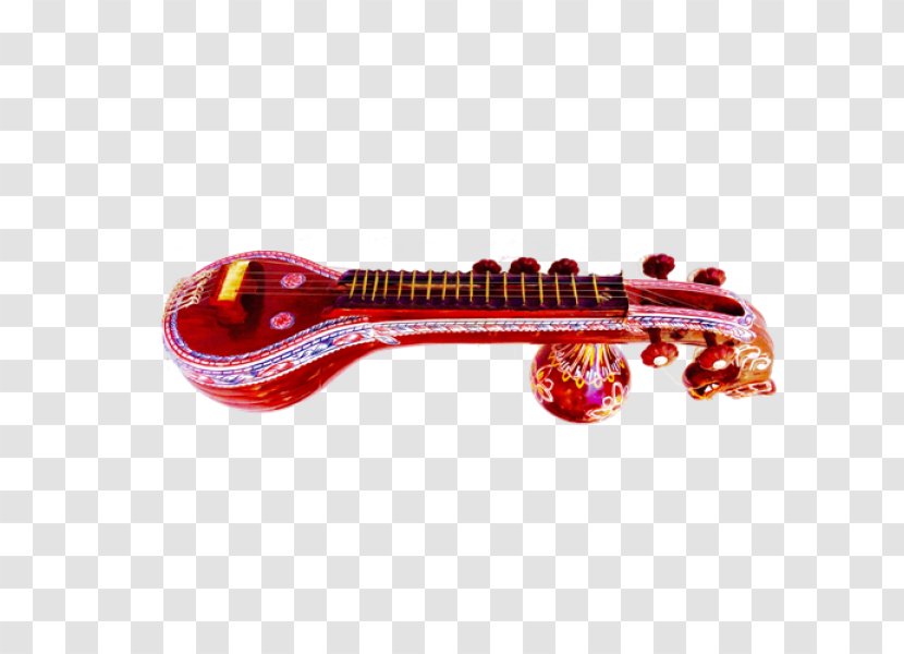 Thanjavur Painting Rudra Veena Saraswati Transparent PNG