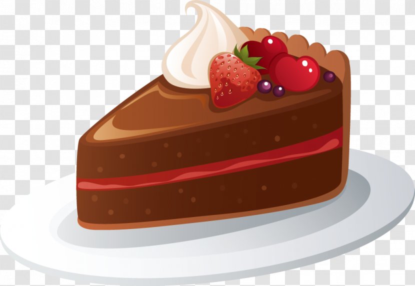 Flourless Chocolate Cake Torta Caprese German Cream - Torte Transparent PNG