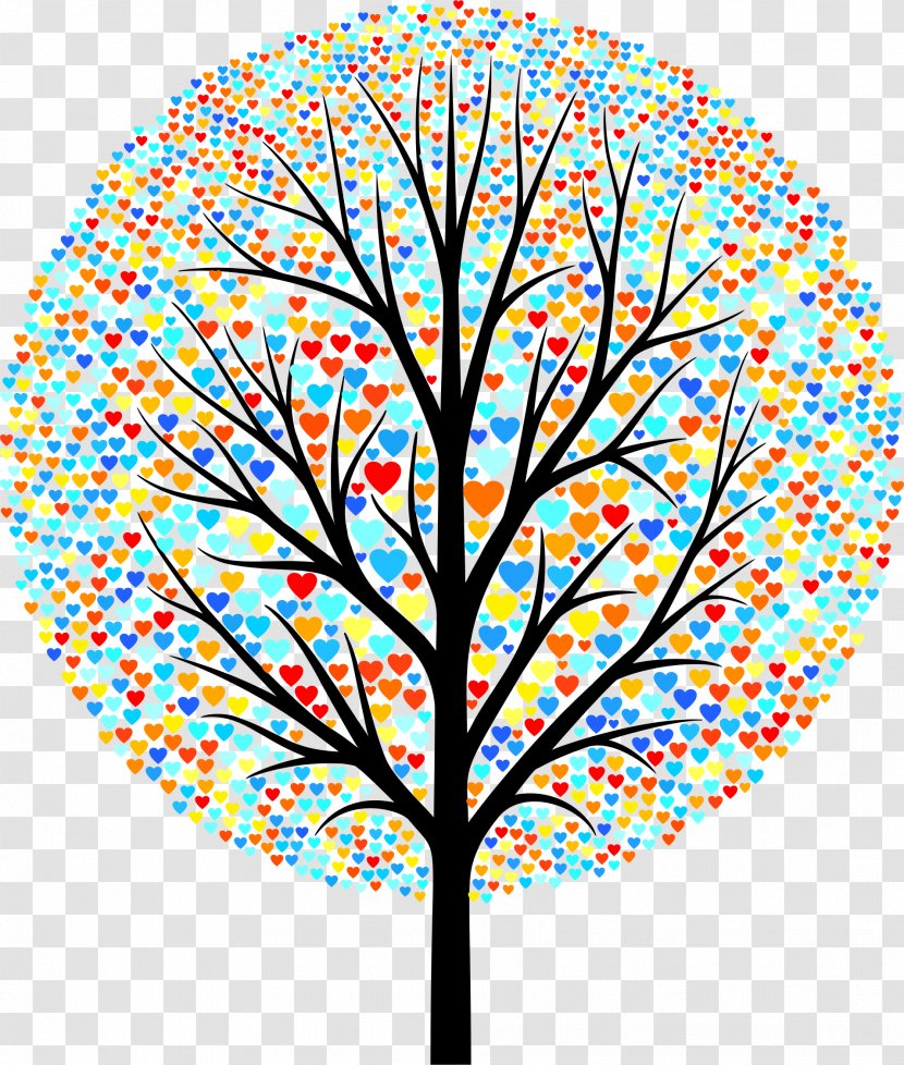 Tree Silhouette Autumn Drawing - Flora - Love Transparent PNG