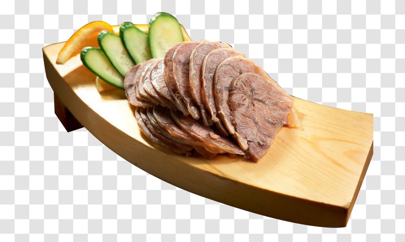 Roast Beef Cattle Cocido Shank - Dish - Salt Dip Small Tendons Transparent PNG