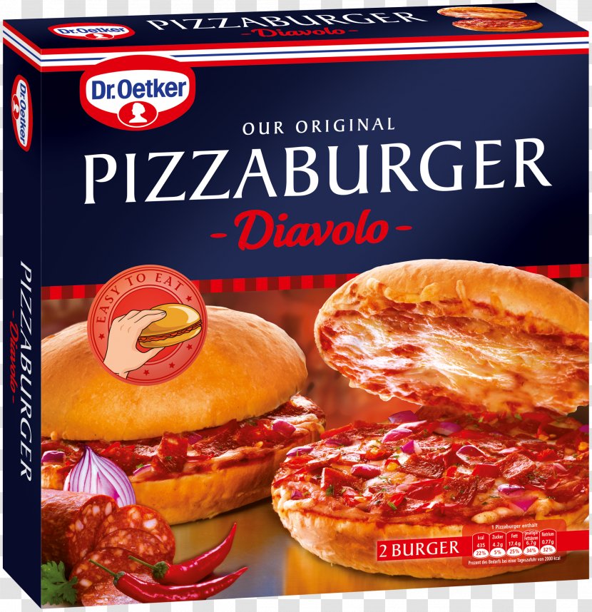 Pizza Hamburger Fast Food Salami Dr. Oetker - Dr Transparent PNG