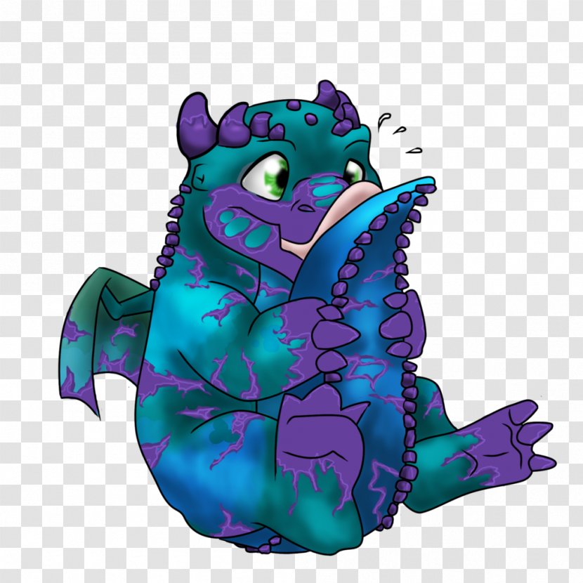 Turquoise Purple Organism - Dragon Transparent PNG