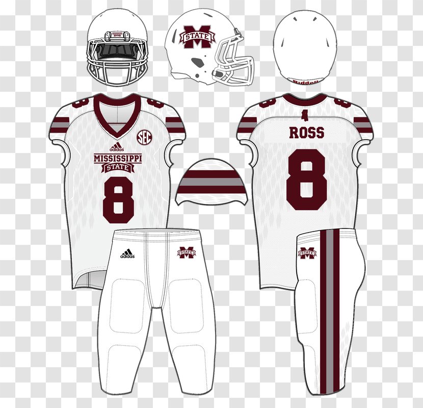 Mississippi State University Bulldogs Football Baseball Egg Bowl Jersey - Hail Transparent PNG