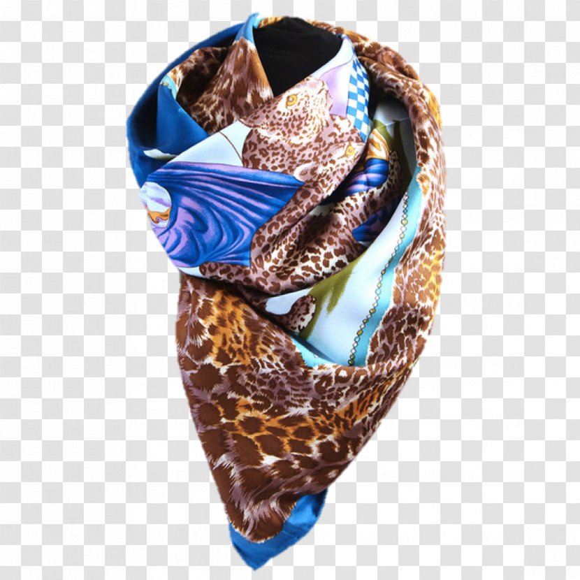 Scarf Wrap Silk Leopard Clothing Accessories - Chiffon Transparent PNG