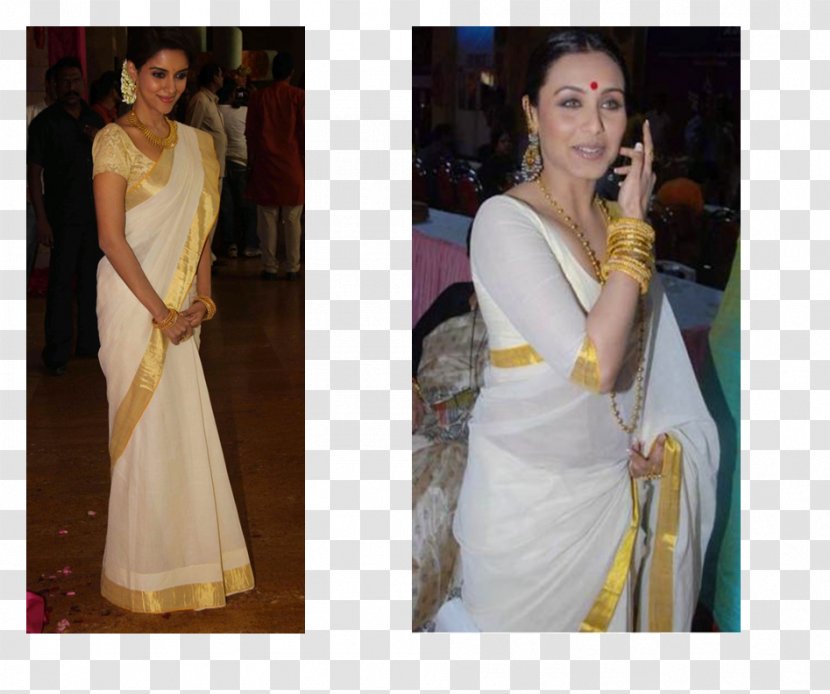 White Wedding Dress Sari Zari Blouse - Heart - Actor Transparent PNG