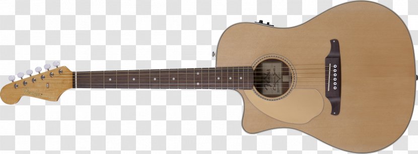 Fender Sonoran SCE Acoustic-electric Guitar Acoustic Cutaway - Silhouette Transparent PNG