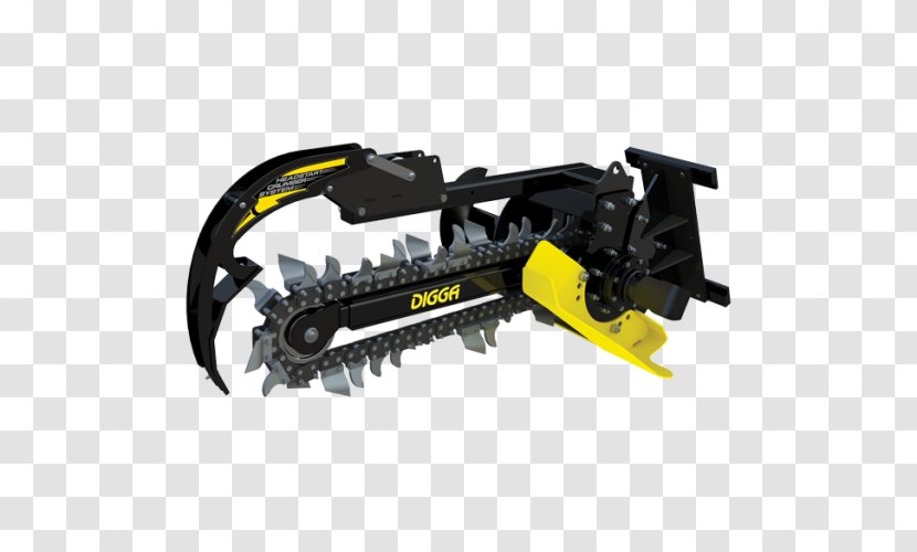 Trencher Skid-steer Loader Excavator Machine Transparent PNG