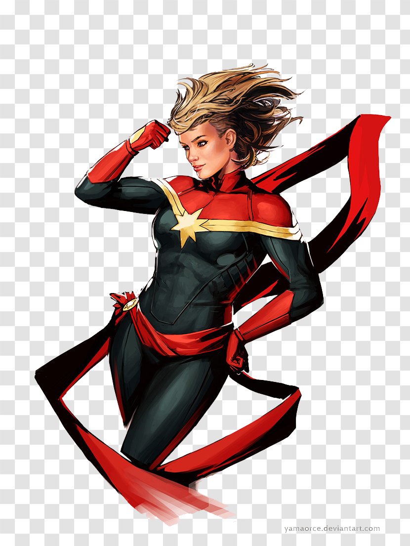 Carol Danvers Captain Marvel Black Widow Iron Man Vision - Comic Book - Transparent Image Transparent PNG