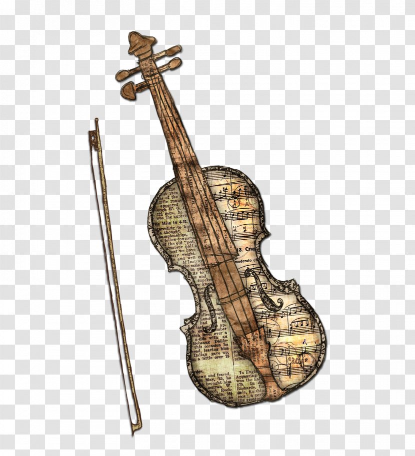 Violin Viola Cello - Watercolor - Retro Transparent PNG