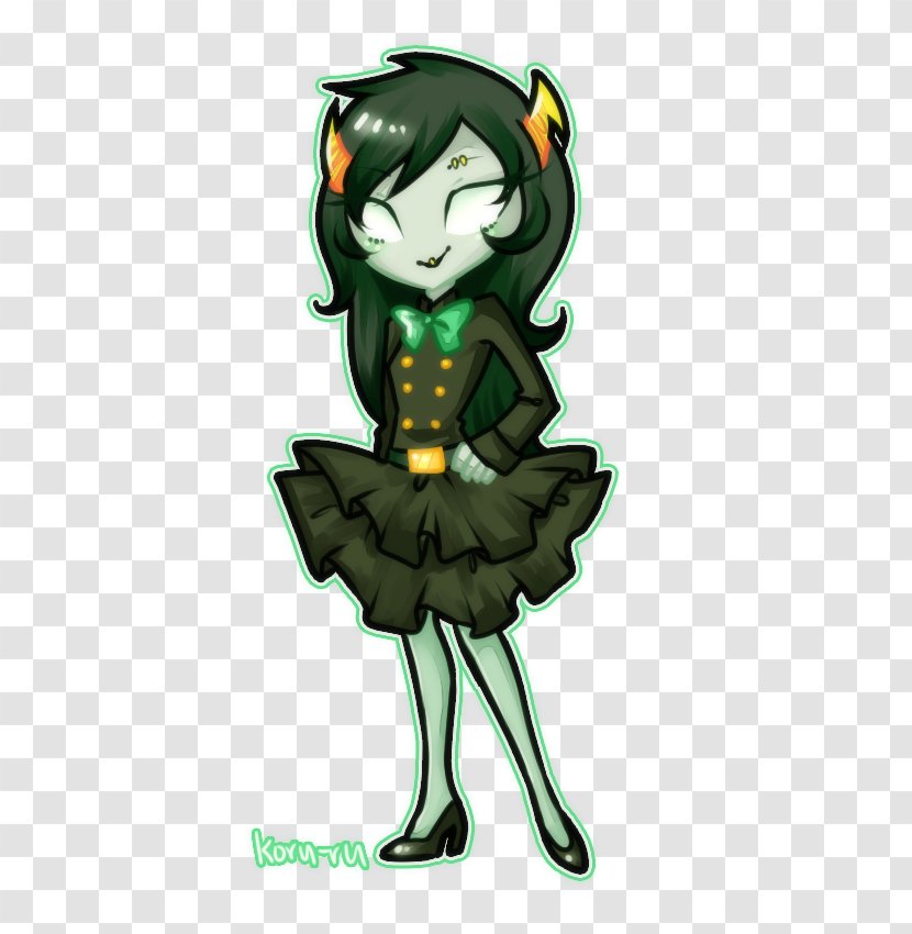 Fairy Cartoon Flowering Plant Black Hair - Fictional Character Transparent PNG