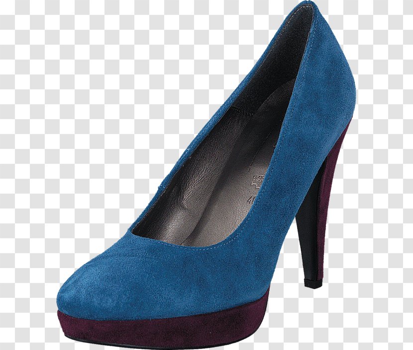 mid heel blue shoes