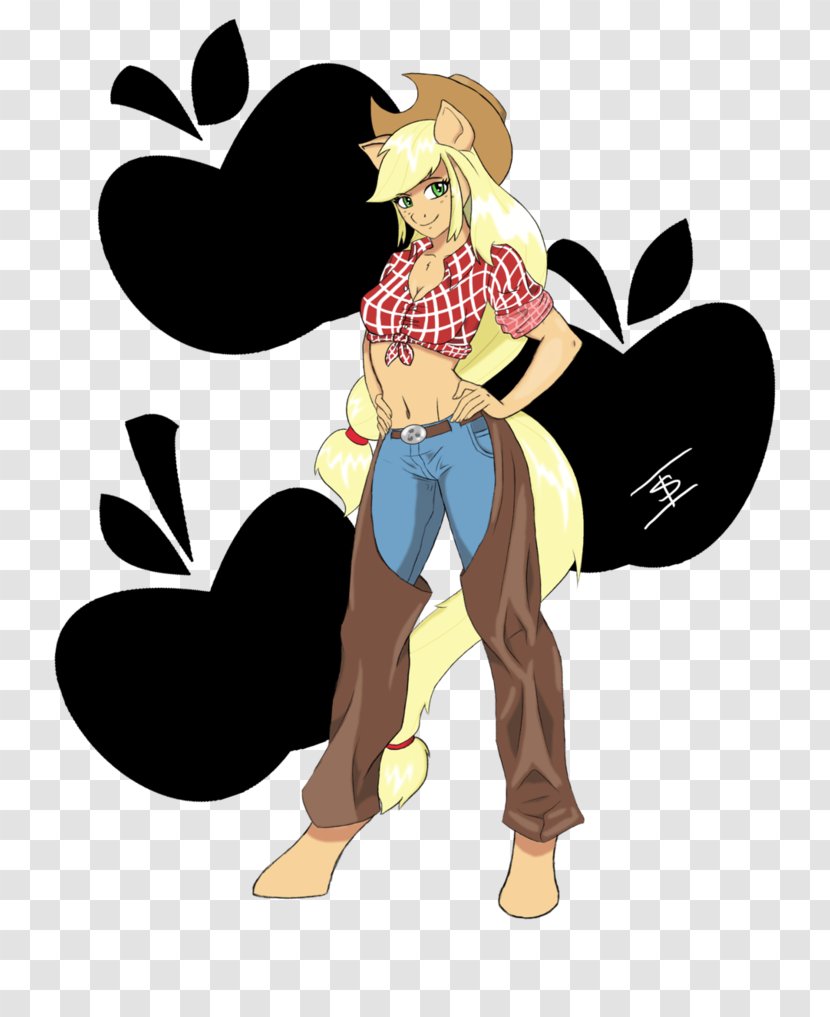 Applejack Pony Equestria Daily Art Horse - Heart - Belly Button Anatomy Transparent PNG