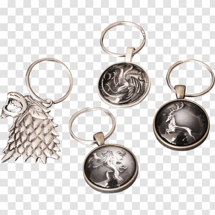 Key Chains Silver Product Design Body Jewellery - Game Of Thrones - House Keychain Transparent PNG