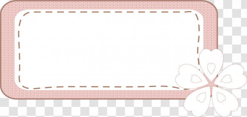 Picture Frame Pattern - Pink - Cherry Border Material Transparent PNG