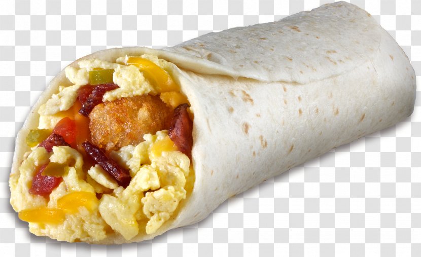 Burrito Wrap Breakfast Mexican Cuisine Bacon, Egg And Cheese Sandwich Transparent PNG