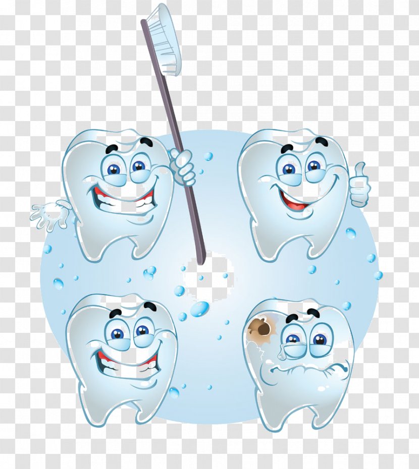 Tooth Cartoon Clip Art - Frame - Happy Transparent PNG